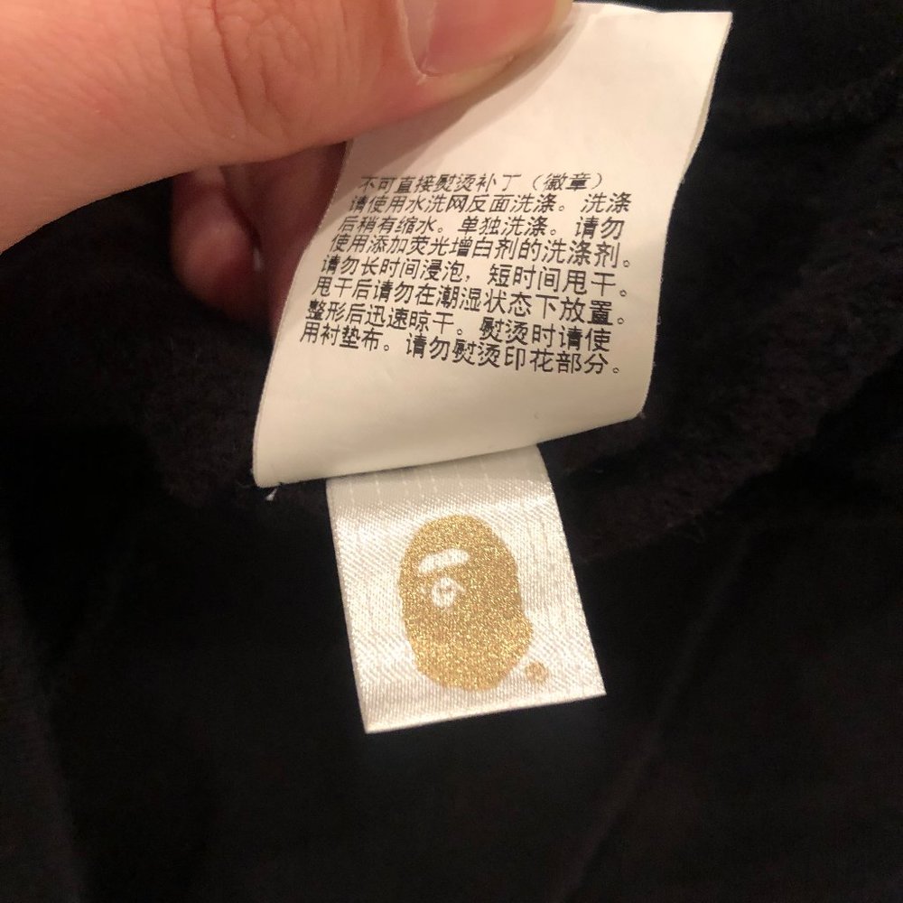 BAPE "Big Ape Face" Black Pullover Hoodie - Picture 6 of 7